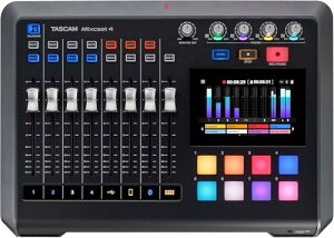 TASCAM �^�X�J�� �|�b�h�L���X�g���샏�[�N�X�e�[�V����/USB�I�[�f�B�I�C���^�[�t�F�[�X Mixcast 4