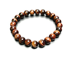 ブレスレット レッドタイガーアイ(赤虎目石)8φ 23玉