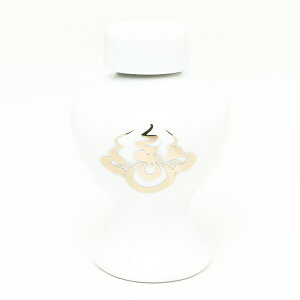 【 伊勢 宮忠 】【 瓶子 金紋入 【稲荷紋】 3寸 】直径6.5cm 足径4.8cm 高さ9.9cm 神棚 神具 徳利 酒器 神酒 酒 神棚 お供え モダン シンプル