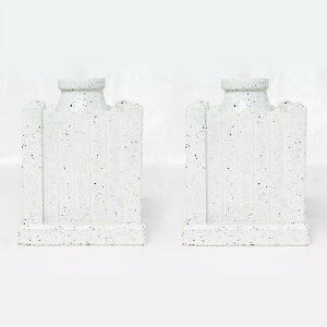 【 伊勢 宮忠 】【 角榊立 人造石 中 】幅14cm 行14cm 高さ18cm 神棚 神具 土器類 花瓶 セメント 土器類 お榊 さかき