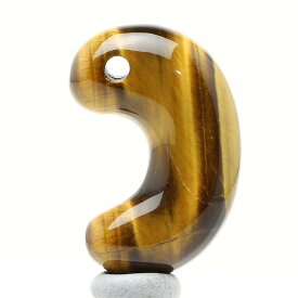 天然石 古代勾玉 タイガーアイ （アソート） No.12