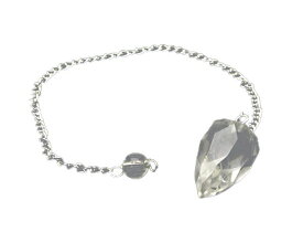 【 伊勢 宮忠 】【 ペンデュラム ヒマラヤ水晶 （しずくカット） No.1 】参考寸法 全長23.5cm ペンデュラム部分：幅1.1〜1.6cm 厚さ1.1〜1.6cm 長さ2.7〜3.4cm ヒマラヤ 水晶 天然石 パワーストーン ダウジング 振り子 しずく型