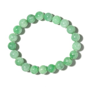 翡翠 ブレスレット SA (ミャンマー産) 9mm 21玉 No.32