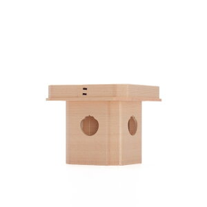 【 伊勢 宮忠 】【 三方 木曽桧 4寸 】幅11.9cm 奥行き12cm 高さ9.8cm 神棚 神具 神饌 お供え お供え台 台 鏡餅 ひのき ヒノキ 三宝 さんぼう さんぽう