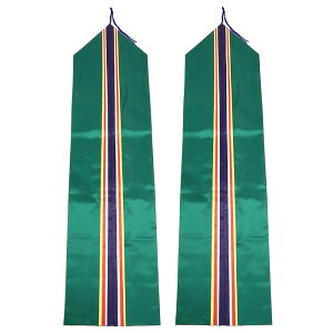 【 伊勢 宮忠 】【 真榊 五色絹二重垂のみ (布長7尺5寸 ミナロン) 】長さ227.3cm 幅45.5〜48.5cm 神棚 神具 神事 祭具 神祭具 神社用 旗 真榊台 まさかき 矛類