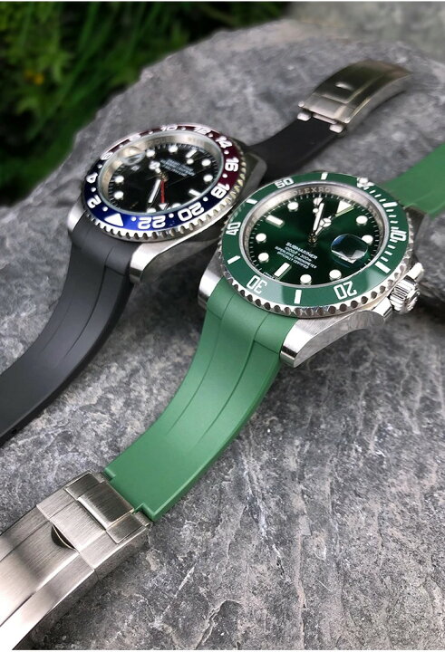 楽天市場】時計 ラバーベルト 腕時計 交換ベルト ロレックス ROLEX 