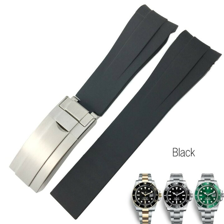 楽天市場】腕時計 ベルト 交換 ROLEX 互換品 社外品 ロレックス ラバー  