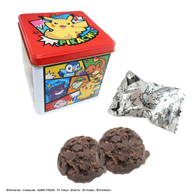 ポケモンチョコクランチ四角缶 ポケットモンスター クランチチョコ 長登屋 ナガトヤ