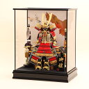 【全品ポイント3倍！SALE開催中！5/5迄】五月人形 鎧 ケース おしゃれ コンパクト 5号 黒小札赤縅 ケース鎧飾 5月人形…