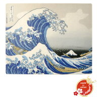 日本みやげ 和風 マウスパッド 神奈川沖浪裏【木版画原色版】 浮世絵 葛飾北斎 日本製 富嶽三十六景 外国…