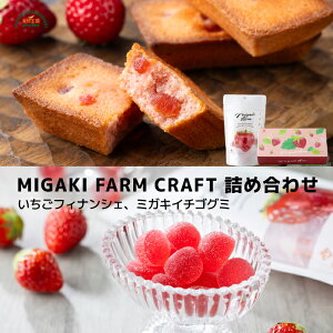 ミガキファームクラフトセット いちご フィナンシェ 4個入 ミガキイチゴグミ 15粒入 送料無料 常温 ギフト 贈答 バレンタイン ホワイトデー プチギフト ミガキファームクラフト ミガキイチ