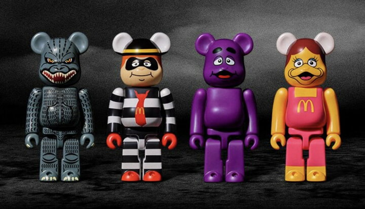 楽天市場】ゴジラ VS マクドナルド BE@RBRICK ベアブリック 4体セット 