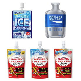 アイススラリー 人気メーカー 5種 詰め合わせ 大塚製薬 ポカリスエット 大正製薬 リボビタン 赤穂化成 熱中症対策 熱中症予防