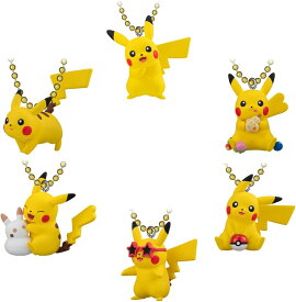 ピカチュウマスコット＆ビスケット ピカチュウだらけのホリデー ビスケット 食玩　5個セット バンダイ ( BANDAI )