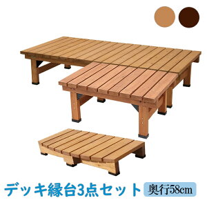 [15%OFF!�o�X19���N���ʃN�[�|���z�z��!12/19�`12/28] �f�b�L���� 180×58 3�_�Z�b�g �E�b�h�f�b�L�� �ؐ� �V�R�� �x���` ���� �K�[�f�� �K�[�f���x���` ���� ��� �ȒP�g�� ������