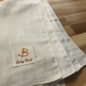 BabyFirstガーゼフェイスタオル(2枚組)(綿100%)肌触りの良い『あんしん』シリーズ