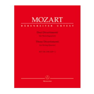 【室内楽楽譜】3つのディヴェルティメント KV 136-138(125a-c)/3 Divertimenti KV 136-138(125a-c)
