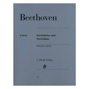 【室内楽楽譜】弦楽三重奏曲集と二重奏/Streichtrios op. 3 8 9; Streichduo WoO 32