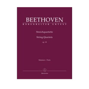 【室内楽楽譜】弦楽四重奏曲 op. 18/Streichquartette op. 18/1-6