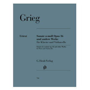 【チェロ楽譜】チェロ・ソナタ イ短調;アレグレット(弦楽四重奏曲より);間奏曲/Sonate a-moll op. 36; Allegretto aus op. 45; Intermezzo EG 115