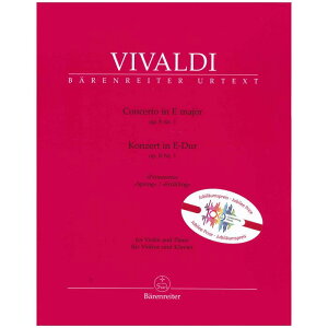 y@CIyz@CItȃz op. 8/1utviulGvj/Concerto op. 8/1 in E 'Spring' Urtext