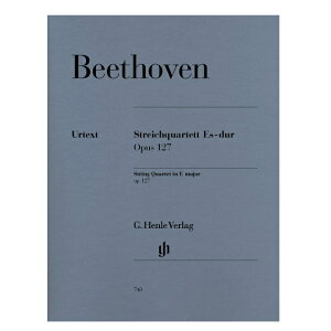 【室内楽楽譜】弦楽四重奏曲第12番変ホ長調 op. 127/String Quartet op. 127 in Eb