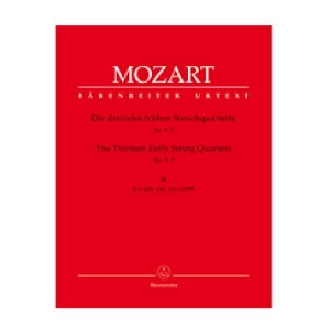 【室内楽楽譜】13の初期弦楽四重奏曲集第2巻:第5番−第7番/13 Fruhen Streichquartette 2: KV 158 159 160(159a) (No. 5-7)