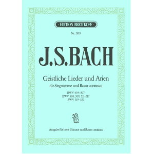 �y���y�y���z�@���I�̋ȂƃA���A�W�i�����p�j/Geistliche Lieder und Arien (hohe=original)