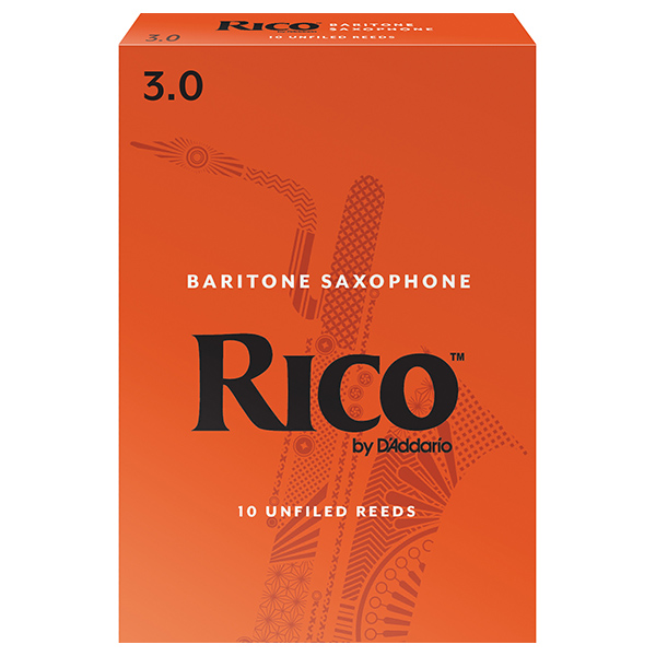 店頭在庫ありの場合即納可 バンドレンに並ぶ 定番人気のリード RICO リコ 3 激安通販 リード バリトンサックス 特価 10枚入