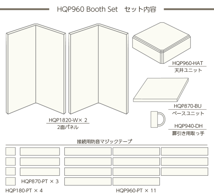 楽天市場】在庫有り 簡易防音室セット ベリーク VERY-Q HQP960 Booth