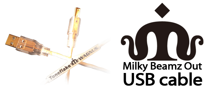 究極のUSBケーブル Toneflake WAGNUS. Milky USBケーブル Beamz お金を節約 Out 安心と信頼 2m