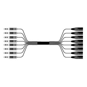 Mogami/2932 8ch XLRM-TRS(AMPHENOL) �P�[�u�� 1m�y�󒍐��Y�i�z