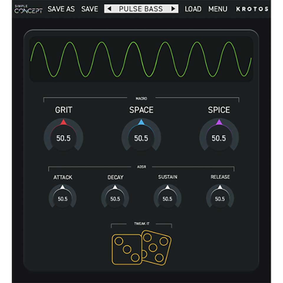 シンプルなインターフェイス 無限の音の可能性 KROTOS Simple 完成品 『5年保証』 Concept