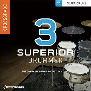 TOONTRACK/SUPERIOR DRUMMER 3 CROSSGRADE【オンライン納品】