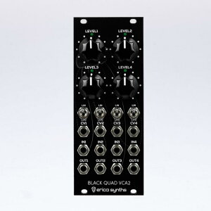Erica Synths/Black Quad VCA2【WTG】【お取り寄せ商品】