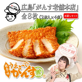 NHK あさイチ 登場 がんす娘。の がんす 広島 【 うまいでがんす お試しセット 全8枚（2枚入×4袋）／これまでの3袋に +1袋 増量しました！ 】 広島名物 ガンス ひろしま アンテナショップ 1位 練り物 簡易包装 自宅用 訳あり