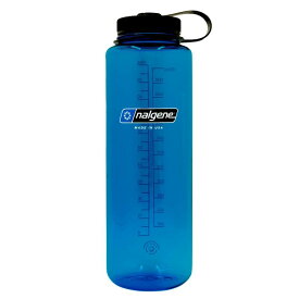 Nalgene Sustain Tritan BPA-Free Water Bottle Made with Material Derived from 50% Plastic Waste, 48 OZ, Wide Mouth, Blue