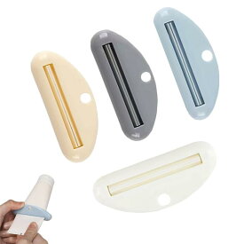 チューブ絞り器 多機能 軟膏押出器 4個セット 押出機 歯磨き粉 ハンドクリーム クレンザー 塗料 軟膏 接着剤に適しています 簡単便利 節約 多機能（ベージュ/グレー/ブルー/ホワイト各1個）