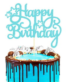 WishFirst ケーキトッパー キラキラ 誕生日ケーキトッパー カップケーキ Happy Birthday 飾り お祝い ケーキ挿入カード 装飾用品 子供 ボーイ ガール 大人にも適う