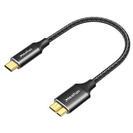 CLEEFUN USB C to Micro B ケーブル USB 3.1 10Gbps 高速データ転送 Type C to Micro B 変換ケーブル USB C 外付けhddケーブル マイクロB変換ケーブル 外付けHDD/SSD ハードドライブ/Macbook(Pro)/カメラなどに対応