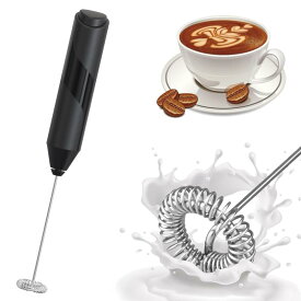 LIKENNY バッテリー式 ミルク泡立て器 ハンドヘルド式 ミニ電動ミキサー 超軽量 静音 コーヒー/ミルク/ラテ/抹茶用 ドリンクミキサー