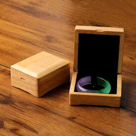 木製 ジュエリー 収納ボックス 無垢材 シンプル 翡翠 ペンダント ネックレス リング ブレスレット 包装 ギフト