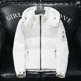 メンズ ダウンジャケット 冬 ライト ショート コート ファッション カジュアル ホワイト ブラック
