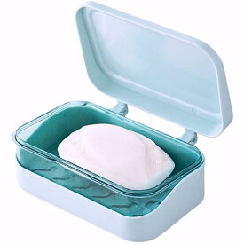 良品LIfe 石鹸ケース 蓋付き 大きい 携帯 石鹸箱 密閉型 外国 サイズ 石鹸置き ソープディッシュ ソープホルダー 浴室 洗面所