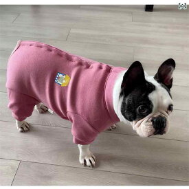 ペット 服 S サイズ 秋冬 中小型 犬用 腹部 保護 ベルベット 暖かい カジュアル ピンク ネイビー レオパード