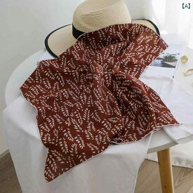 女性 スカーフ 夏 花 新鮮 綿の小さな正方形 日本 リネン シルク 親子 ヘアゴム 韓国 ファッション 綺麗 おしゃれ 可愛い ユニセックス 和風