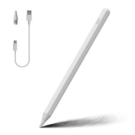 傾斜感度パームリジェクションスタイラスペンシル Apple iPad(2018/2019/2020) 6/7/8世代/iPad Pro 11(第1/2)/Pro 12.9(第3/4)/Air 3-4/Mini 5、高精度の書き込み/描画アクティブデジタルペン。