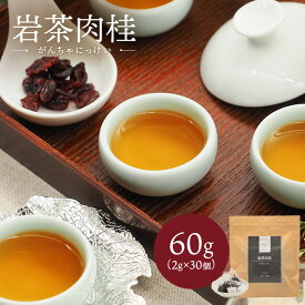 岩茶肉桂 60g (2g×30個) 中国茶 マイチャ | ティーバッグ ティーパック 茶葉 リラックス ギフト プレゼント おしゃれ 敬老 敬老の日 出産内祝い 睡眠 プチギフト 退職 袋 まとめ買い シナモン 金木犀 キンモクセイ 香り