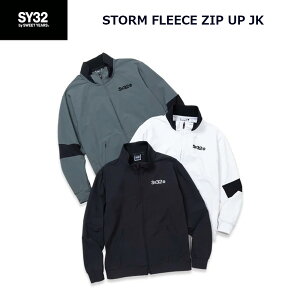 SY32 ゴルフウエア ストーム フリース ジップアップ ジャケット メンズ SYG-24A048 防風 撥水 保温 STORM FLEECE ZIP UP JK エスワイサーティトゥバイスィートイヤーズ メンズ ブラック チャコール ホワ