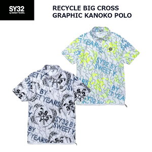 SY32 StEGA |Vc TCN rbO NX OtBbN JmR | SYG-24S31 RECYCLE BIG CROSS GRAPHIC KANOKO POLO | St Y zCg/ubN zCg/CG[ M L XL GX